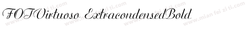 FOTVirtuoso ExtracondensedBold字体转换